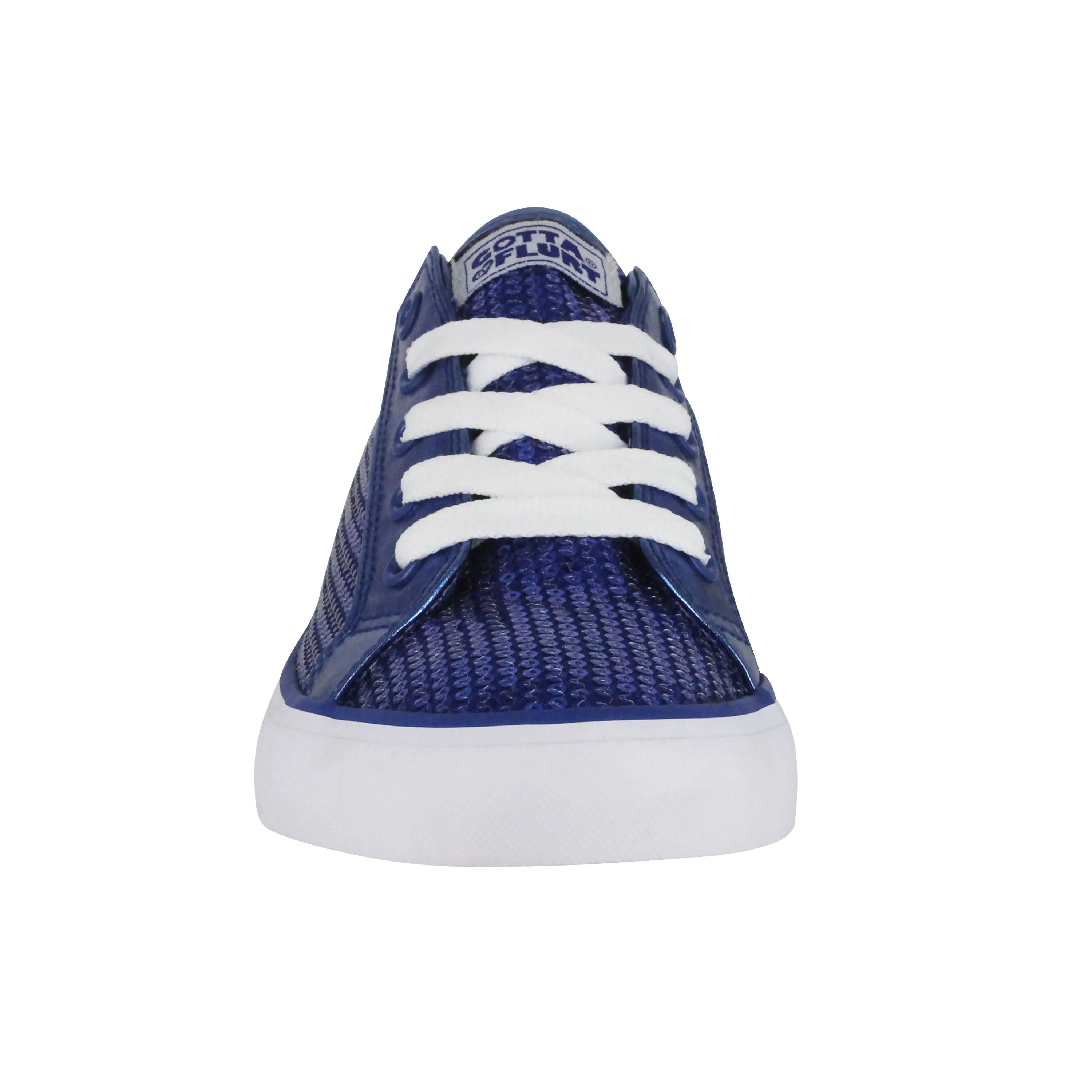 Gotta Flurt Girl's Disco II Blue Sequin Low Top Dance Sneaker