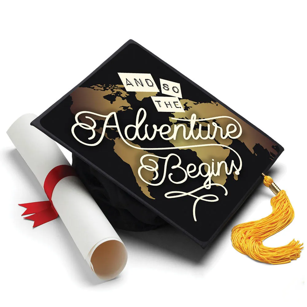 Graduation Cap Topper ™  - Adventure Begins - Tassel Topper