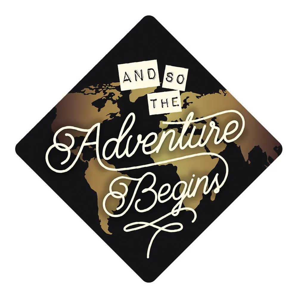 Graduation Cap Topper ™  - Adventure Begins - Tassel Topper