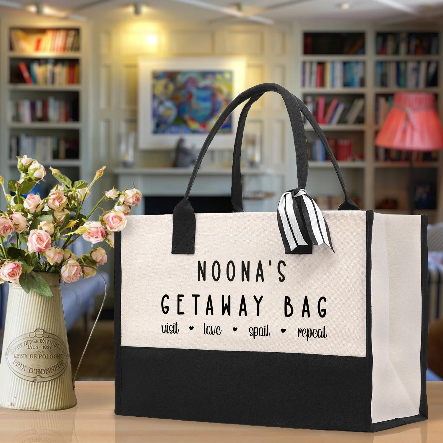 Grandma Tote Bag Grandma's Getaway Bag Grandma Nana Bag Grandma Gift Bag Shopping Bag Mothers Day Gift Live Love Spoil Bag Grandma GM1018