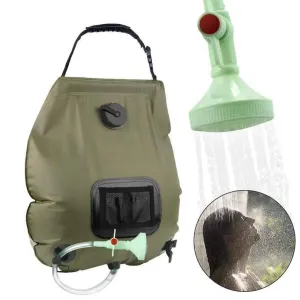 Great Solar Heated Shower Water / Hydration Bags For Outdoor/ Hiking/ Camping