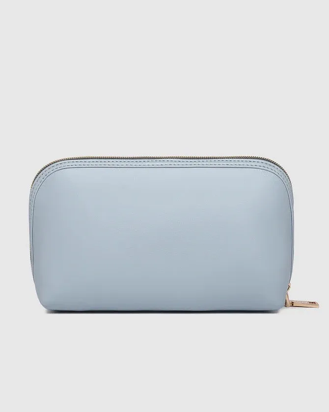 Greta Makeup Bag Dusty Blue