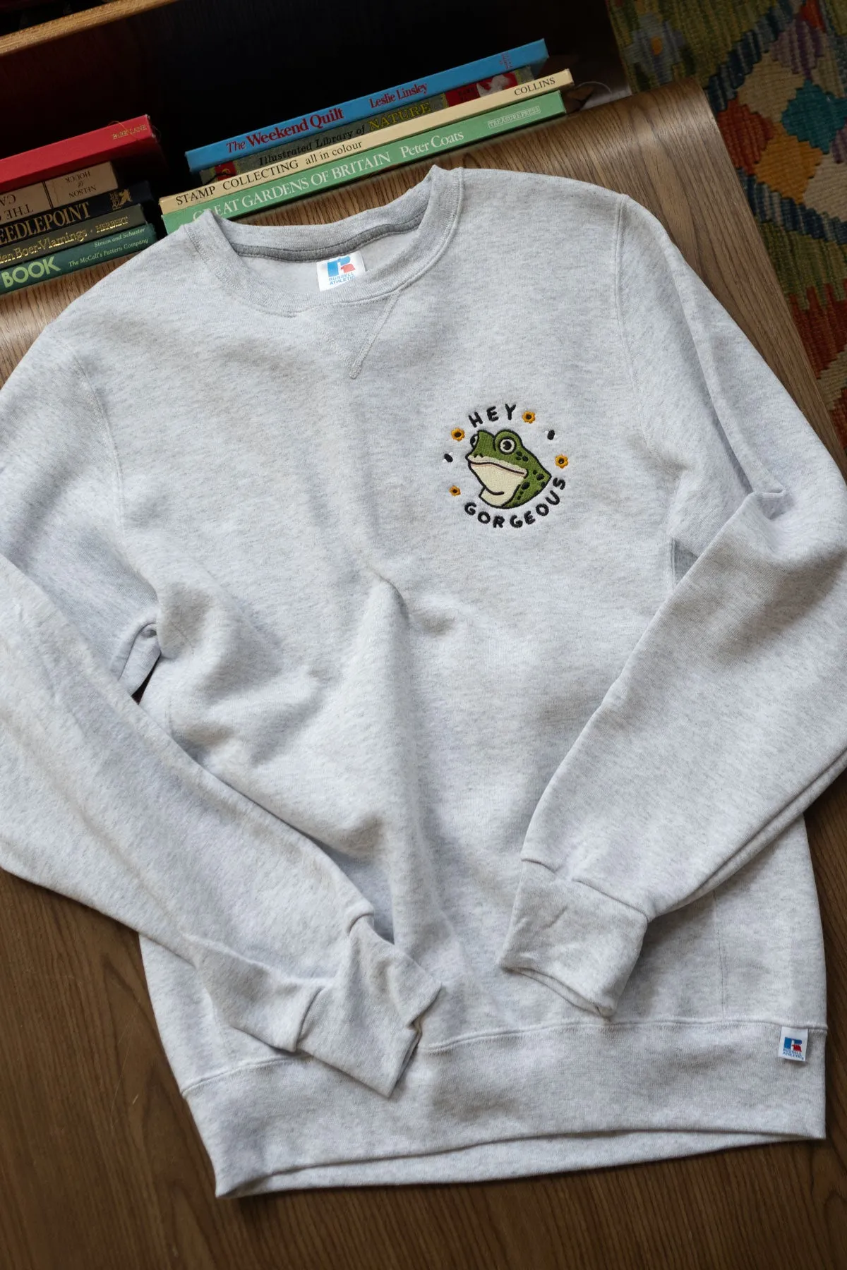 Hey Gorgeous Embroidered Sweatshirt