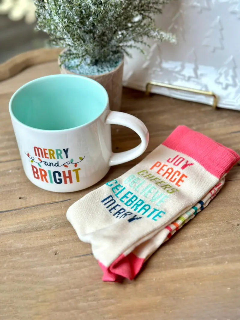 Holiday Socks and Sips Gift Set