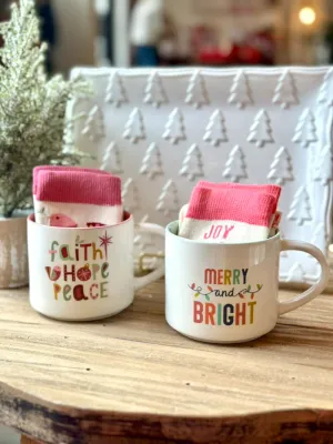 Holiday Socks and Sips Gift Set