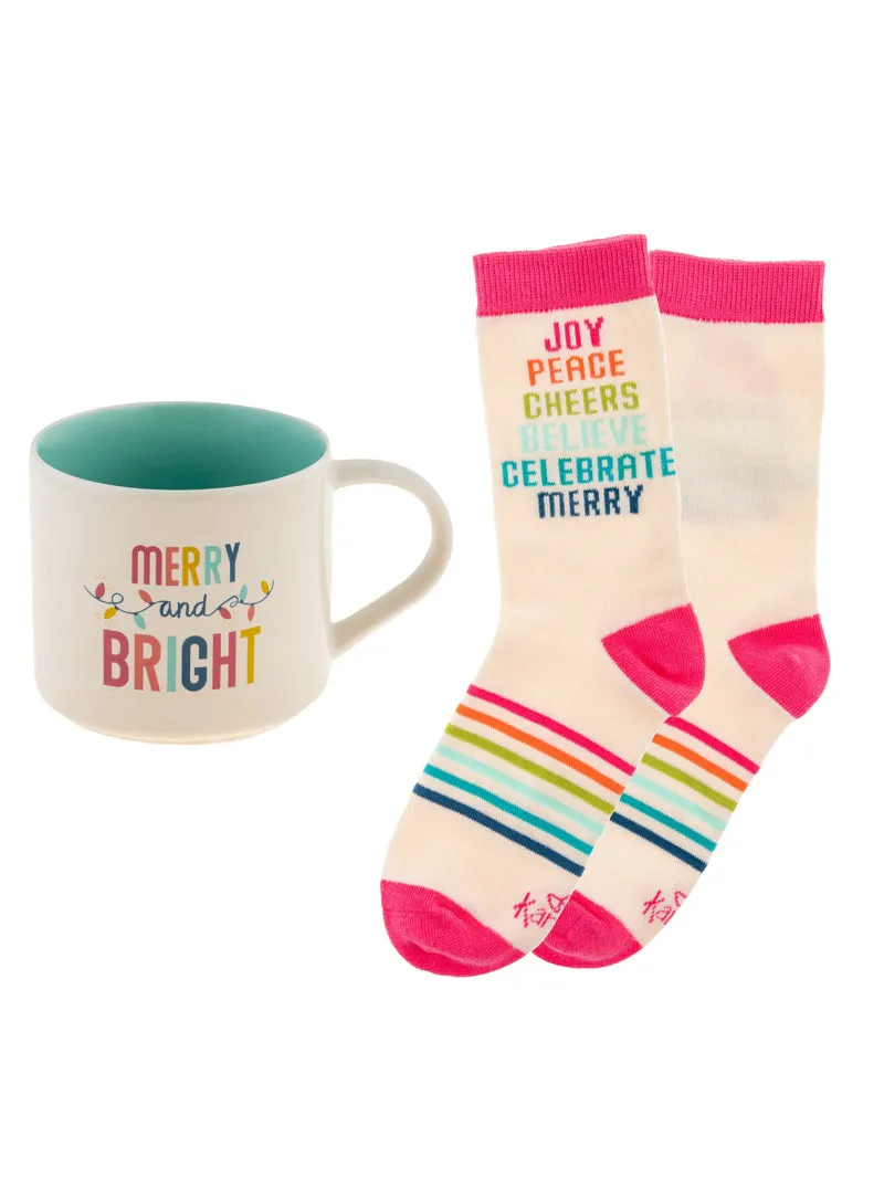 Holiday Socks and Sips Gift Set