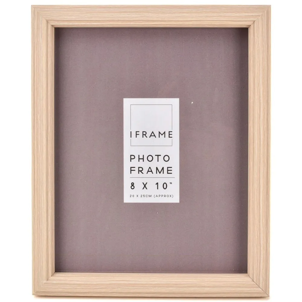 Impressions iFrame 8" x 10" Light Wood Finish Photo Frame