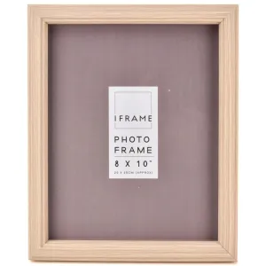 Impressions iFrame 8" x 10" Light Wood Finish Photo Frame