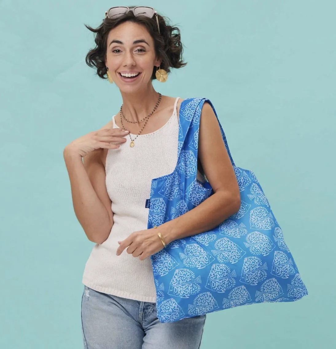 Indigo Fish Reusable Tote