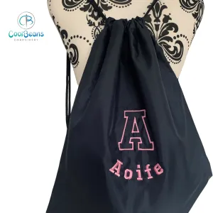 Initial Drawstring Gym Bag - Personalised