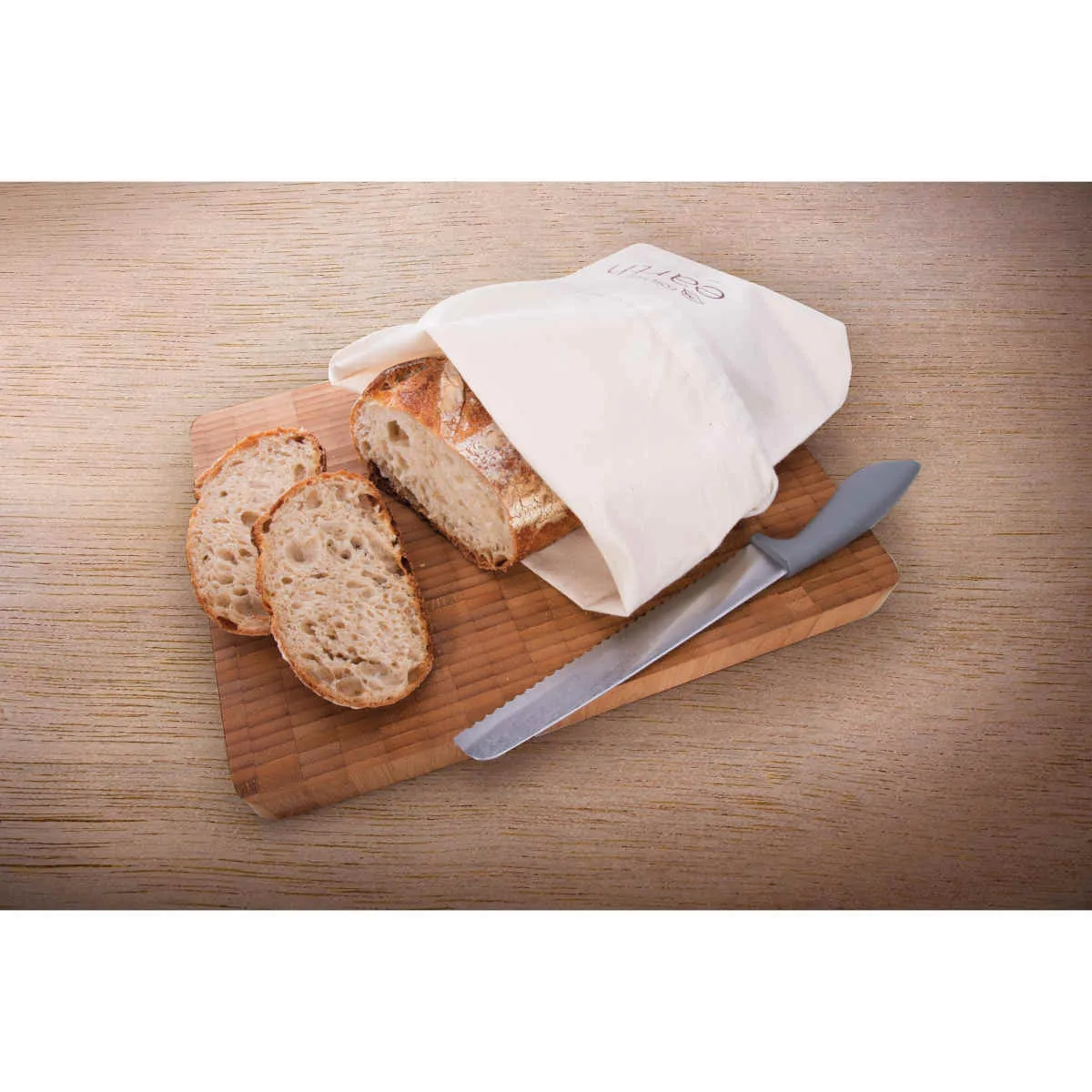 IS Gift Reusable Bread Bag Natural 29 x 7 x 40cm