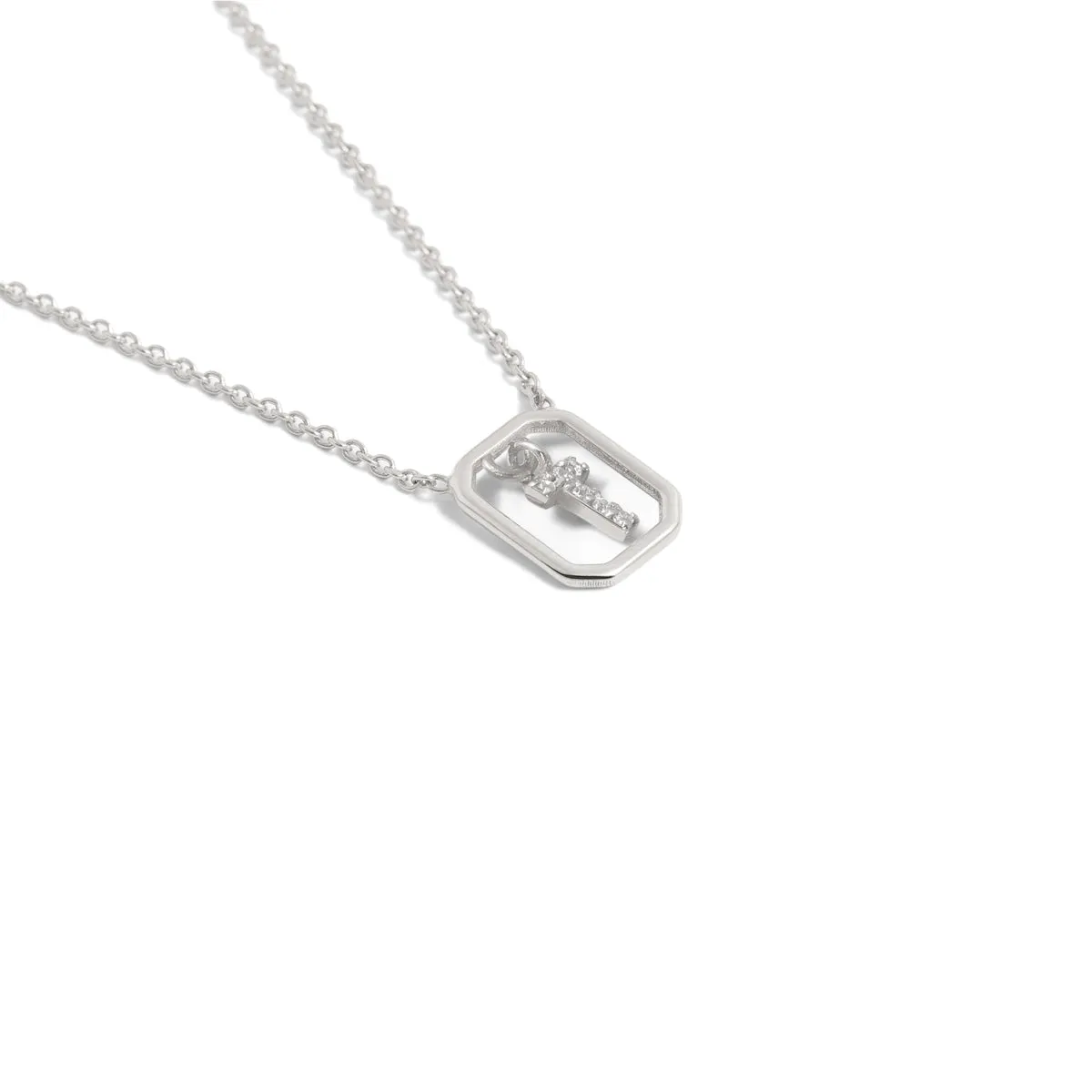 Jeweled Letter T chain Neckless