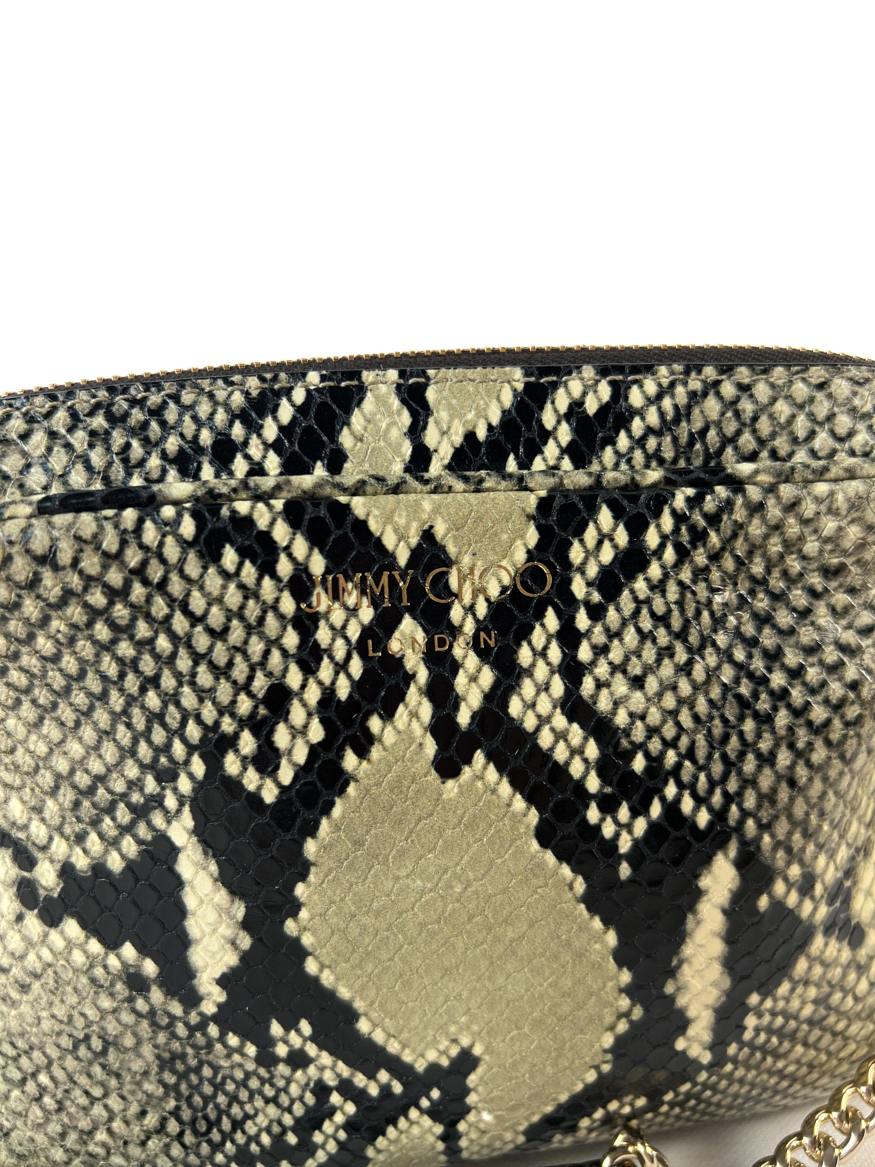 Jimmy Choo python print Athini camera bag