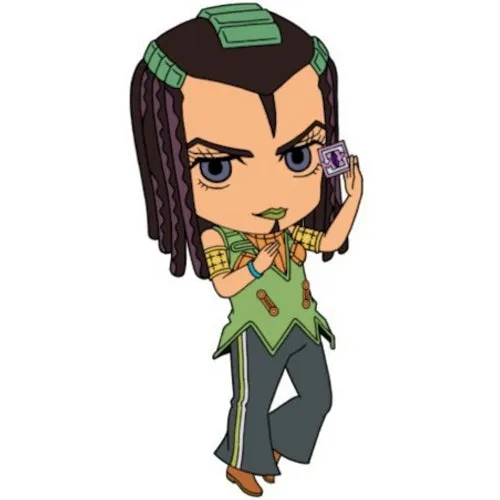 Jojo's Bizarre Adventure Stone Ocean Rubber Strap Medicos 2.5-Inch Key Chain