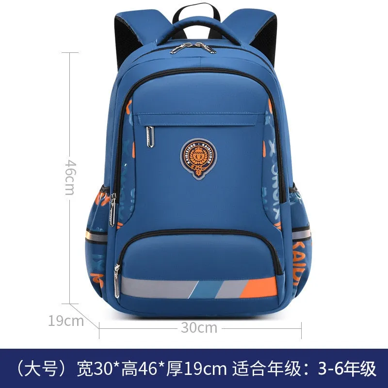 Kids backpack Primary children School Bags For Boys large orthopedic Backpack Waterproof Schoolbag big Book Bag mochila infantil