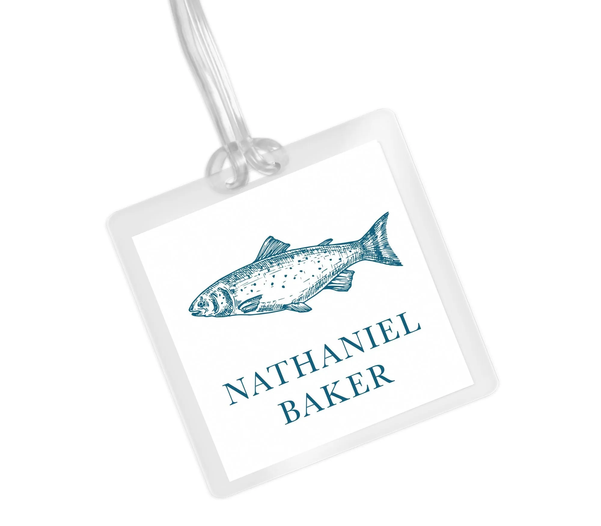 Laminated Bag Tag - Trout