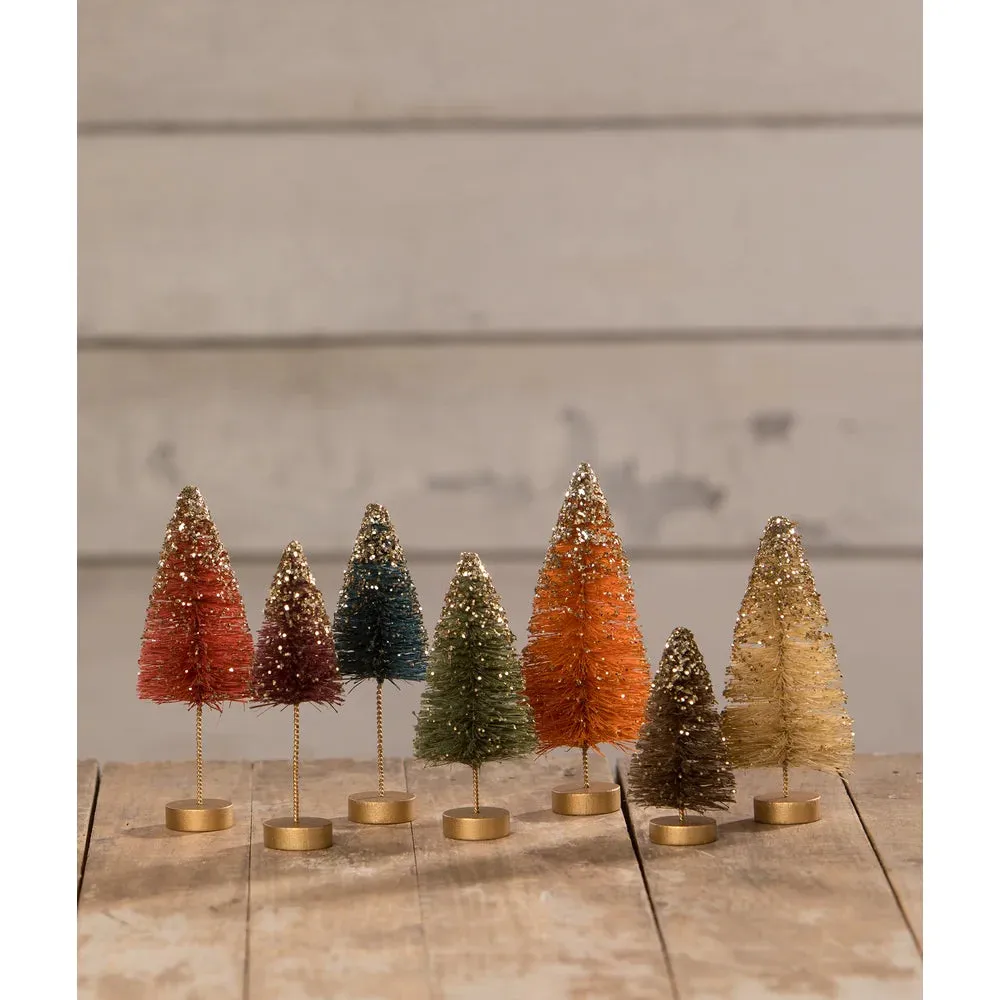 LC2402 - Fall Bottle Brush Trees Set of 7