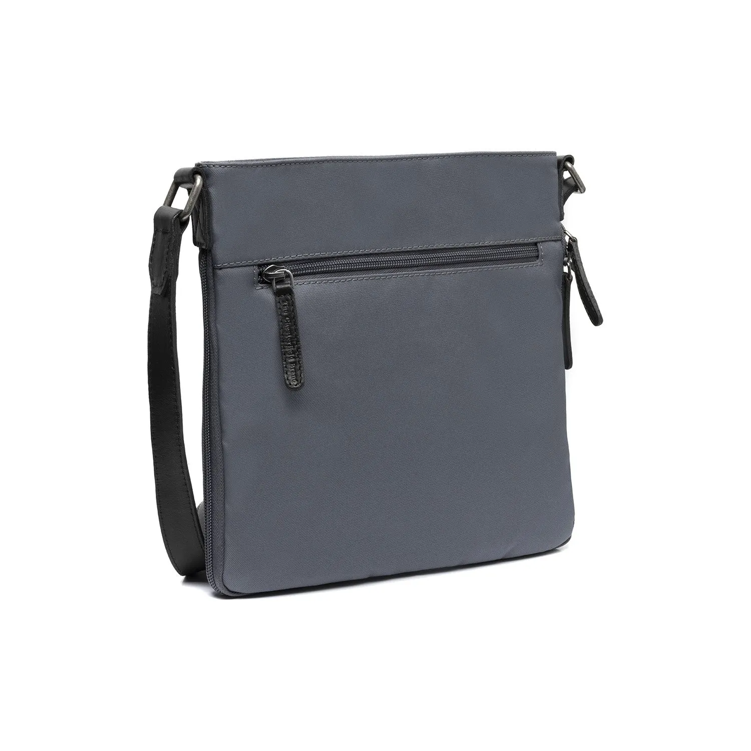 Leather Shoulder Bag Light Grey Malmo