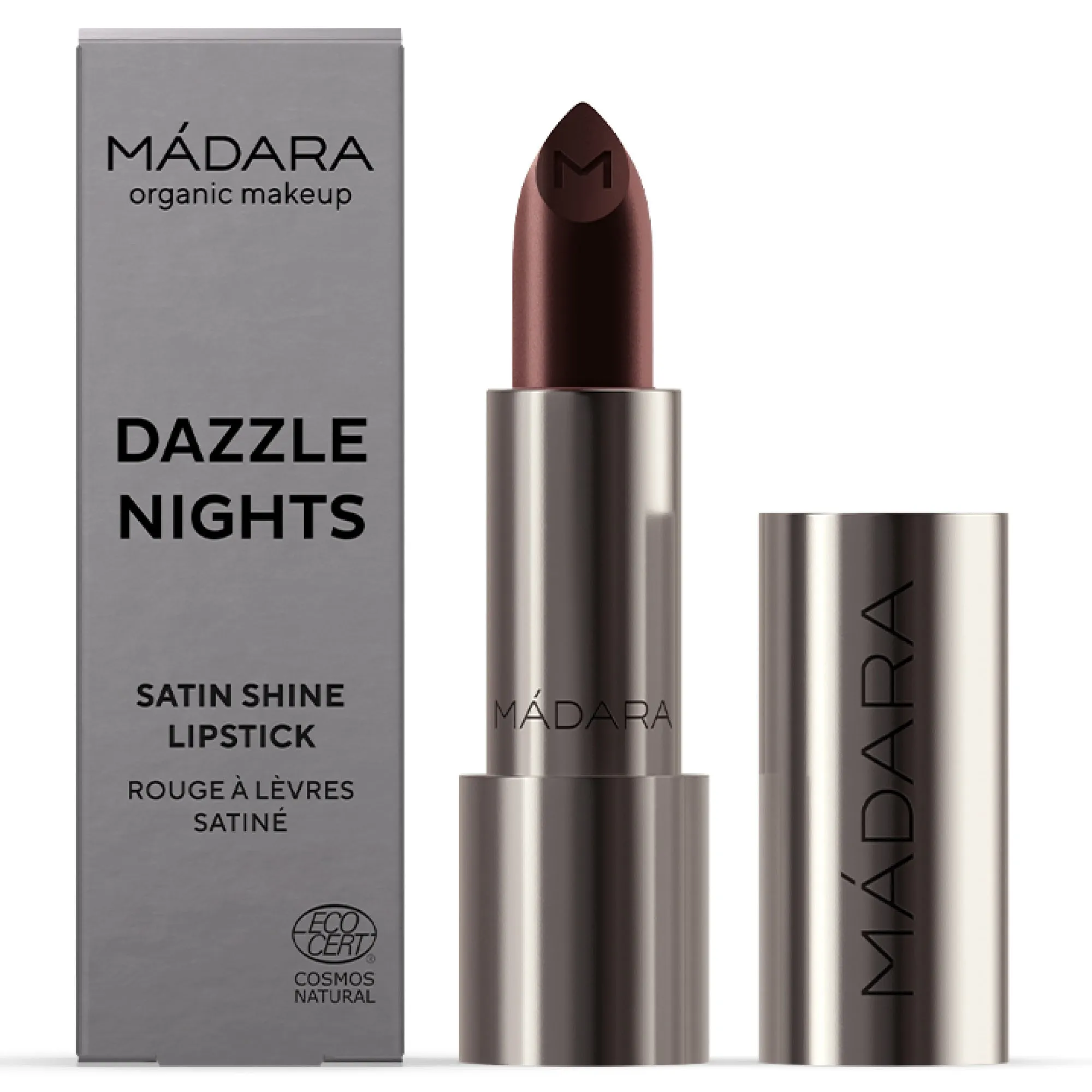 MADARA DAZZLE NIGHTS Satin Shine Lipstick, #504 DOMINANCE 3.8g