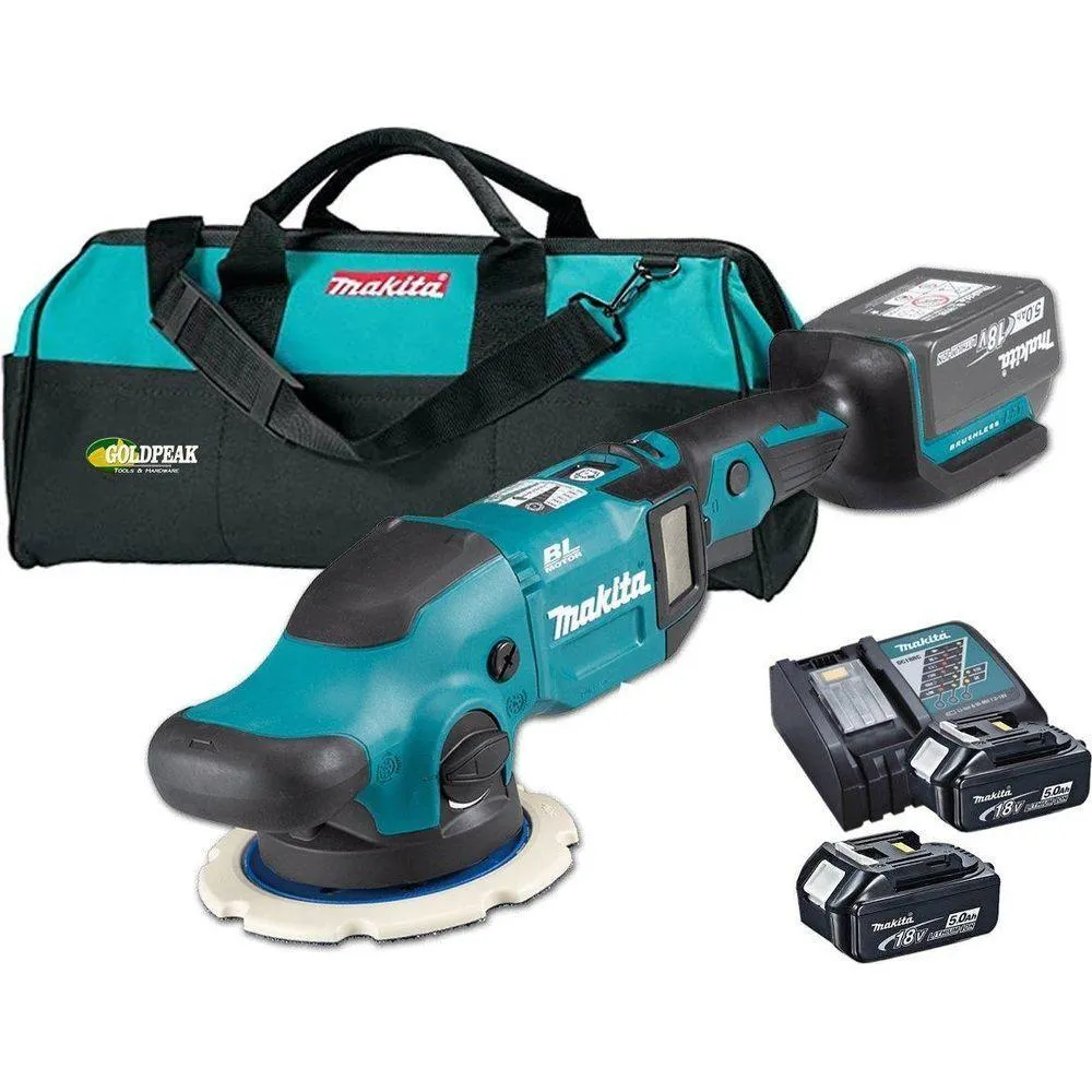 Makita DPO600RTE 18V Cordless Random Orbit / Dual Action Polisher (LXT-Series)