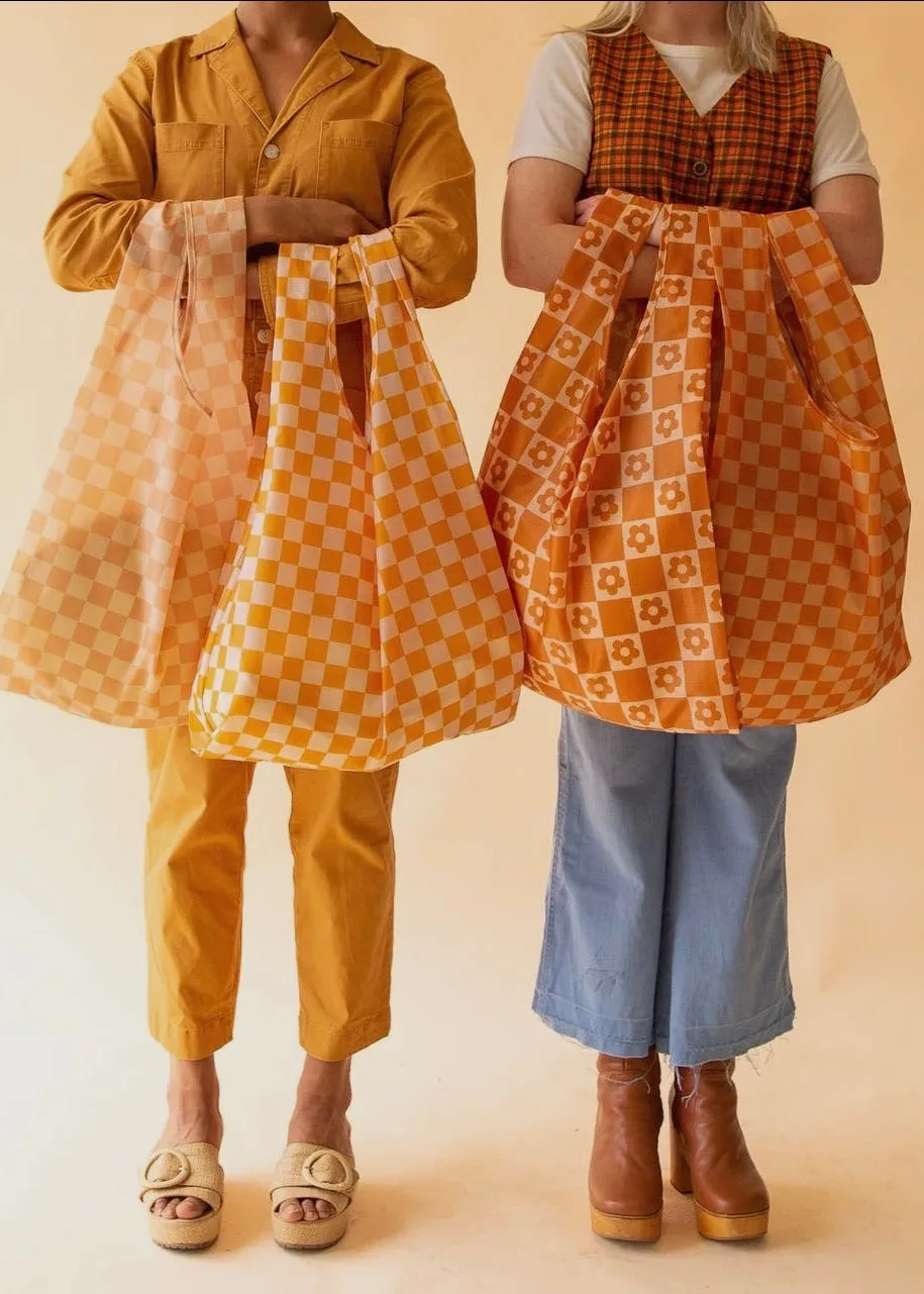 Marigold Check Reusable Bag