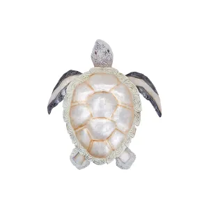 Mixed Metal & Capiz Turtle Wall Decor