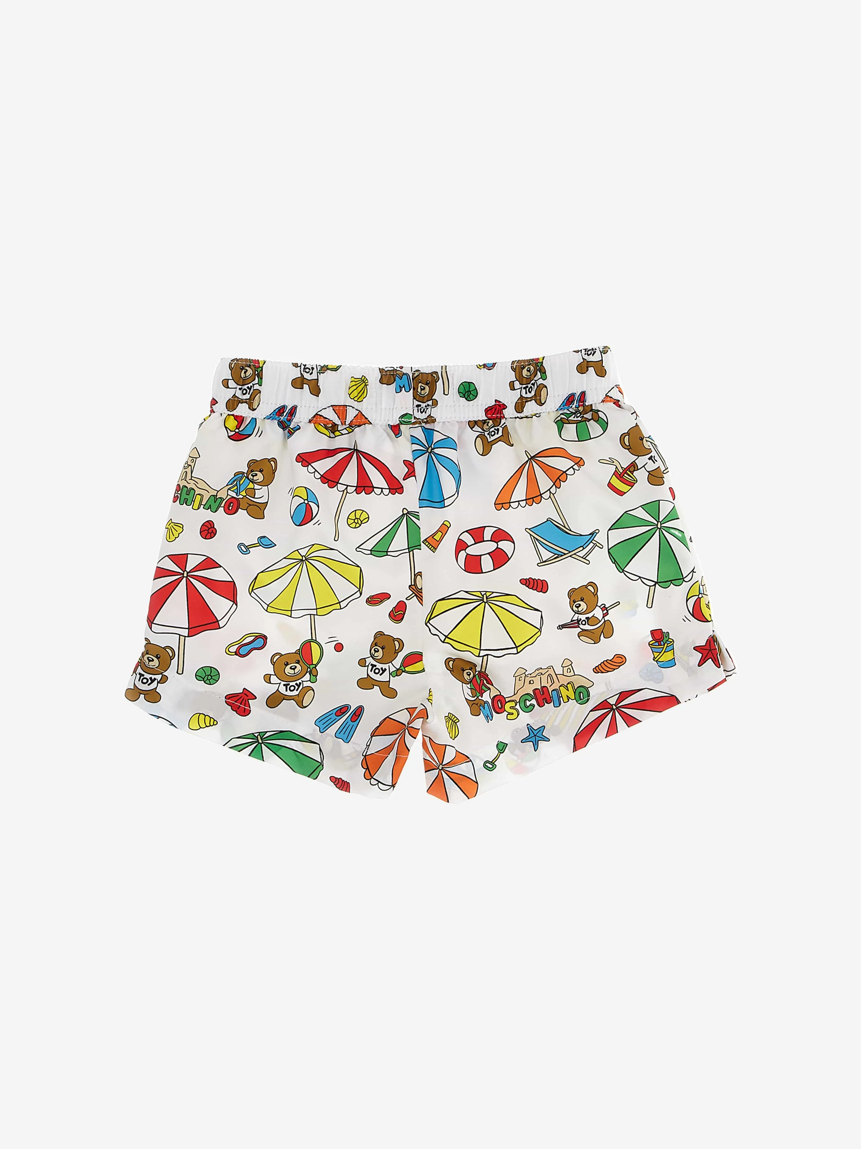 Moschino Baby Boys Beach Teddy Swim Shorts in Multicolour