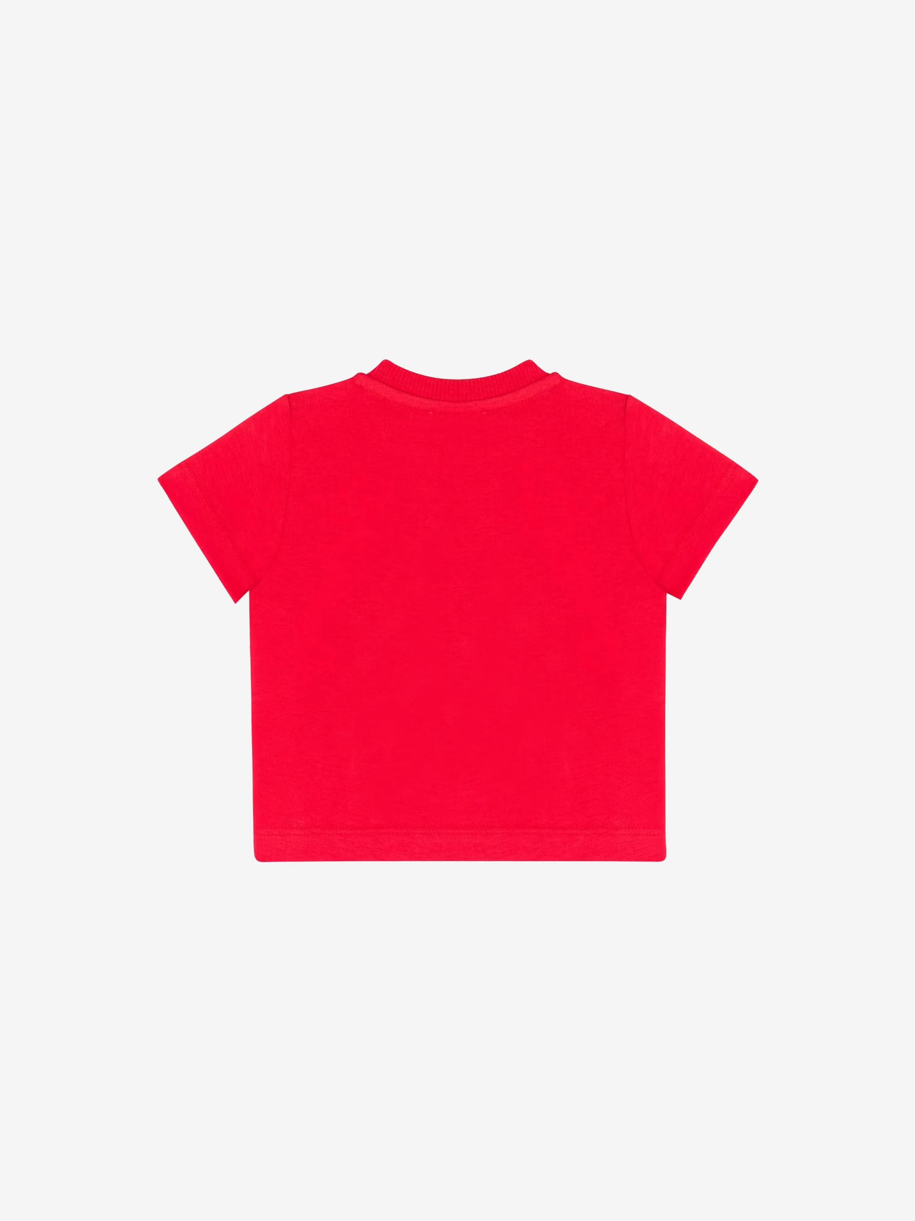 Moschino Baby Teddy Logo T-Shirt in Red