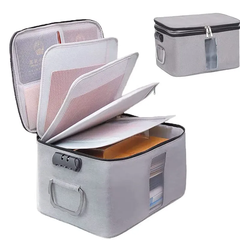 Multi-Layer Removable Waterproof File Document Storage Organizer Bag