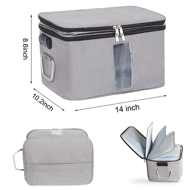 Multi-Layer Removable Waterproof File Document Storage Organizer Bag