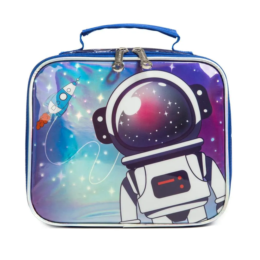 (NET) Astronaut School Backpack With Insulated Lunch Box And Pencil Case Set Of 3 Pcs