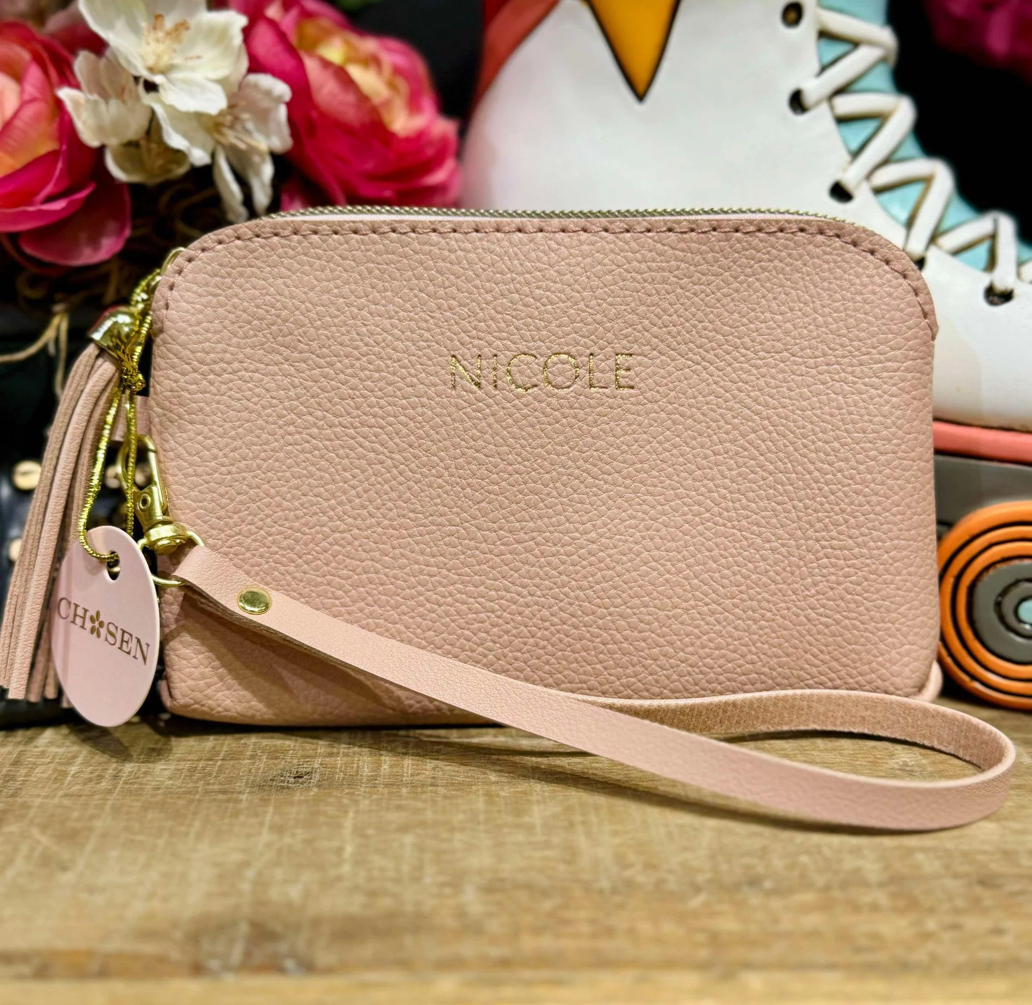 Nicole Pink Chosen Wristlet