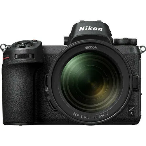 Nikon Z 6 Mirrorless Digital Camera with 24-70mm Lens and FTZ Mount Adapter Kit-International Model