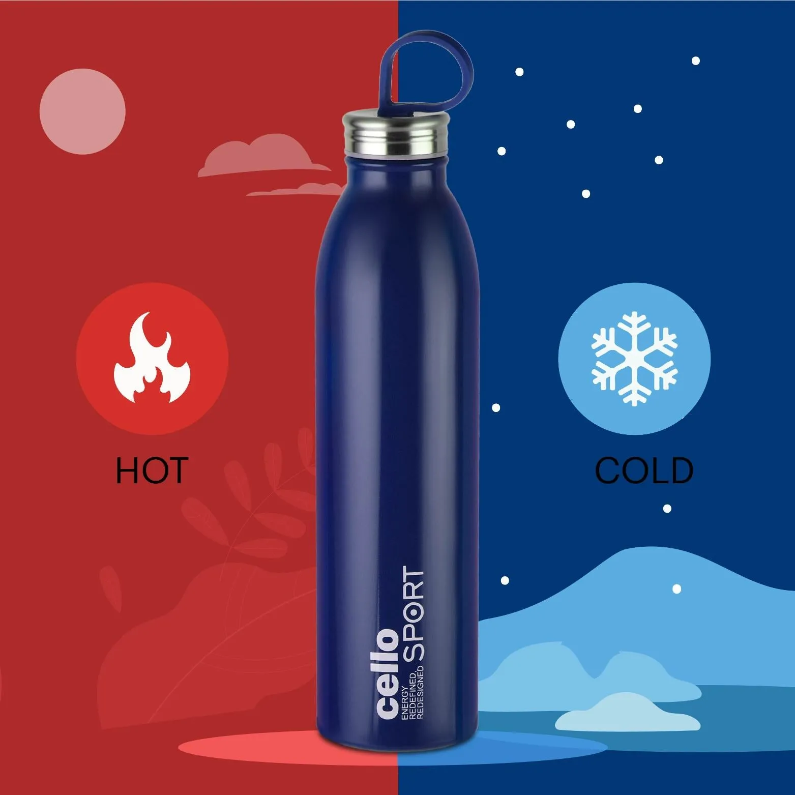 Nios Flask, Vacusteel Water Bottle, 900ml