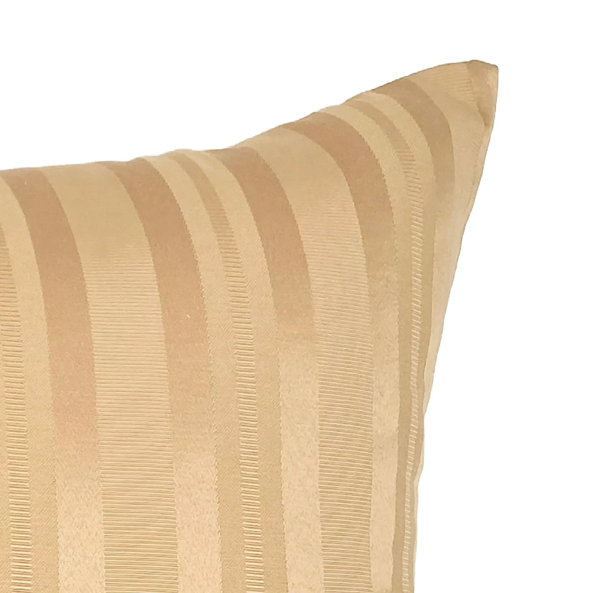 Old Gold Striped Lumbar Pillow Cover 15x26