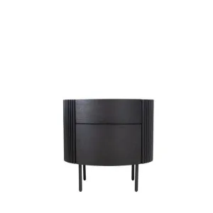 Ondata Bedside table - Black