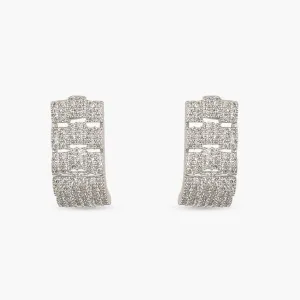 Opulent CZ Huggie Earrings