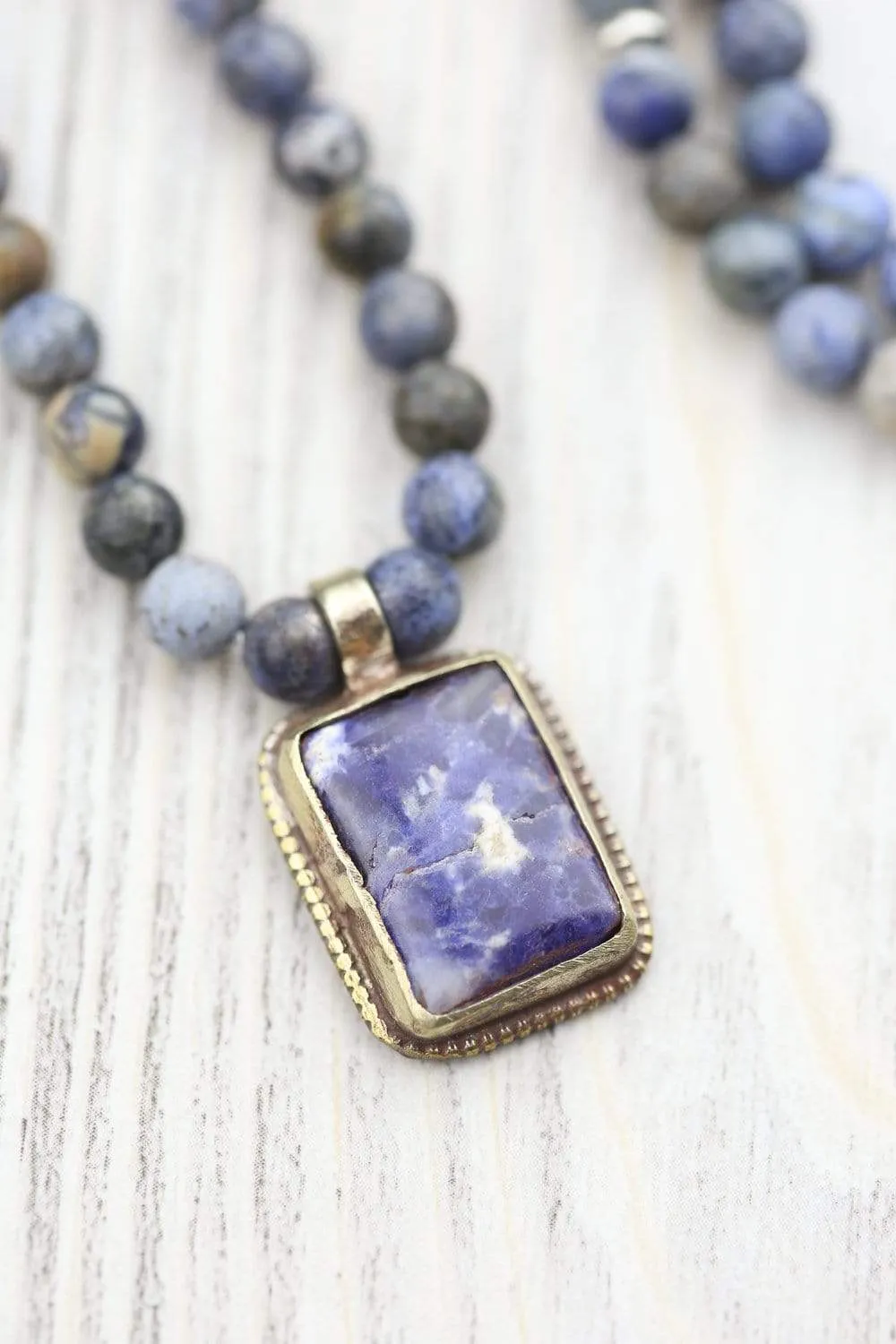 Patience & Healing Dumortierite Mala