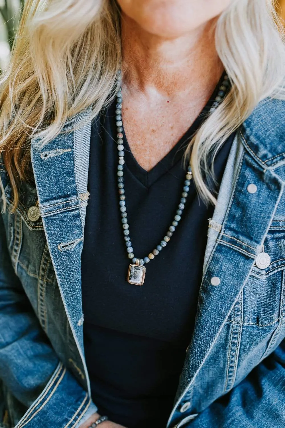 Patience & Healing Dumortierite Mala