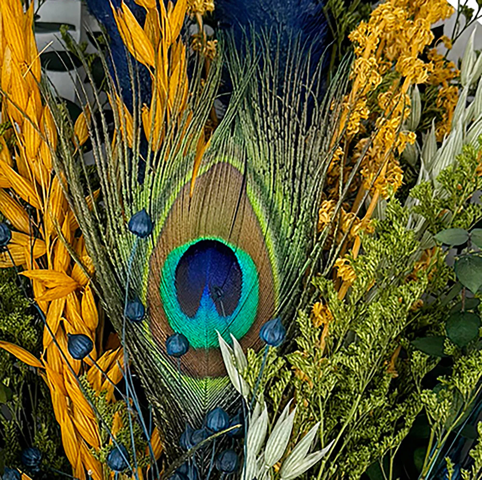 Peacock Floral Bouquet