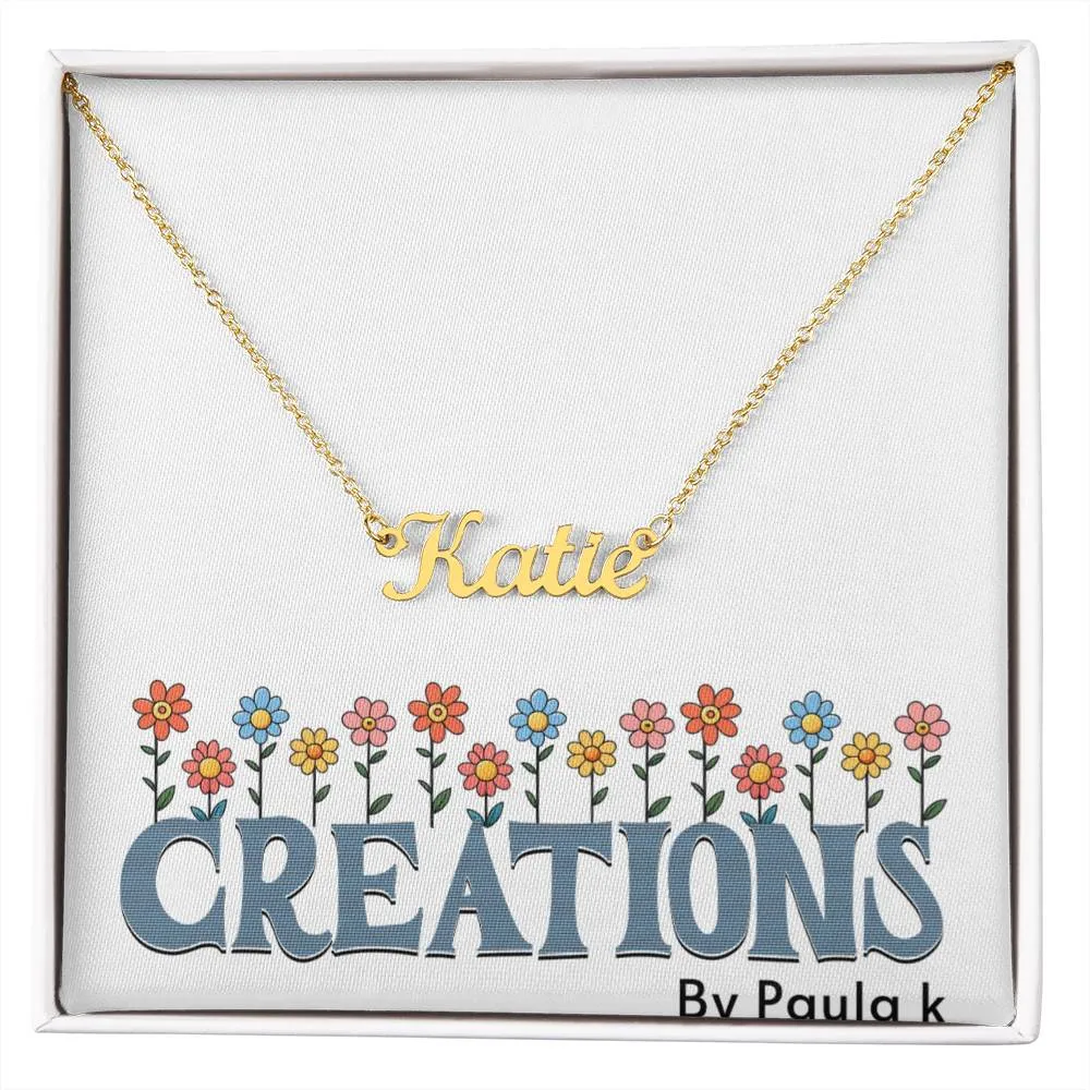 Personalize this gorgeous name necklace