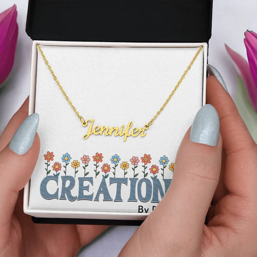 Personalize this gorgeous name necklace