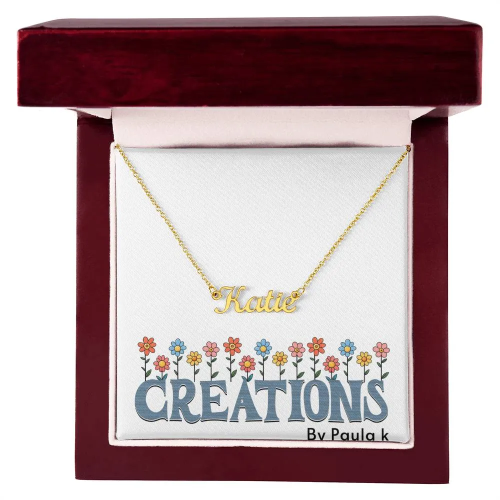 Personalize this gorgeous name necklace