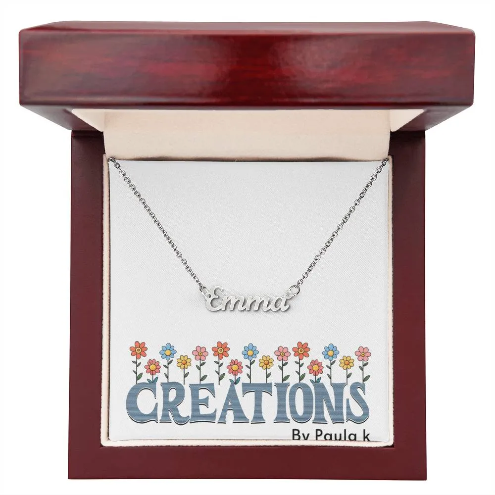 Personalize this gorgeous name necklace