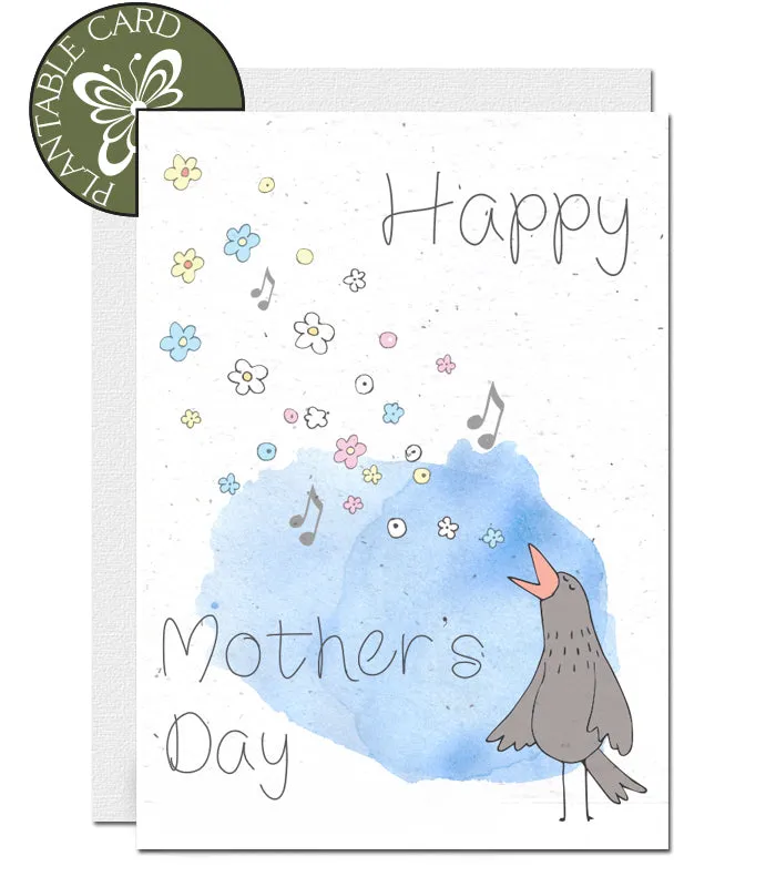 Plantable Mother's Day Card - Songbird