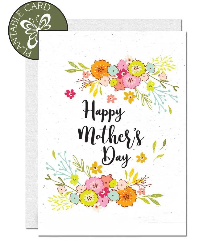 Plantable Mother's Day Card - Spring Flowers