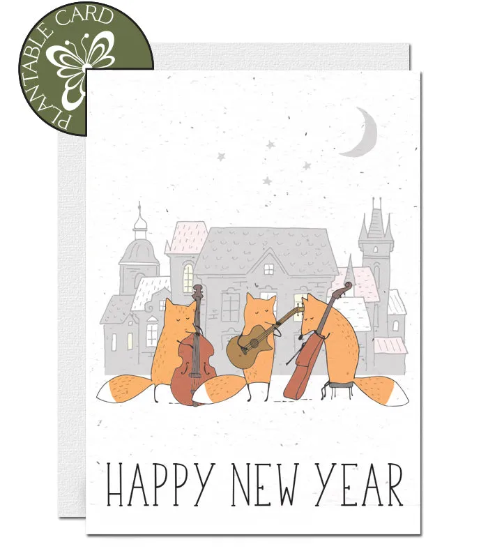 Plantable New Year Card - The Musicians