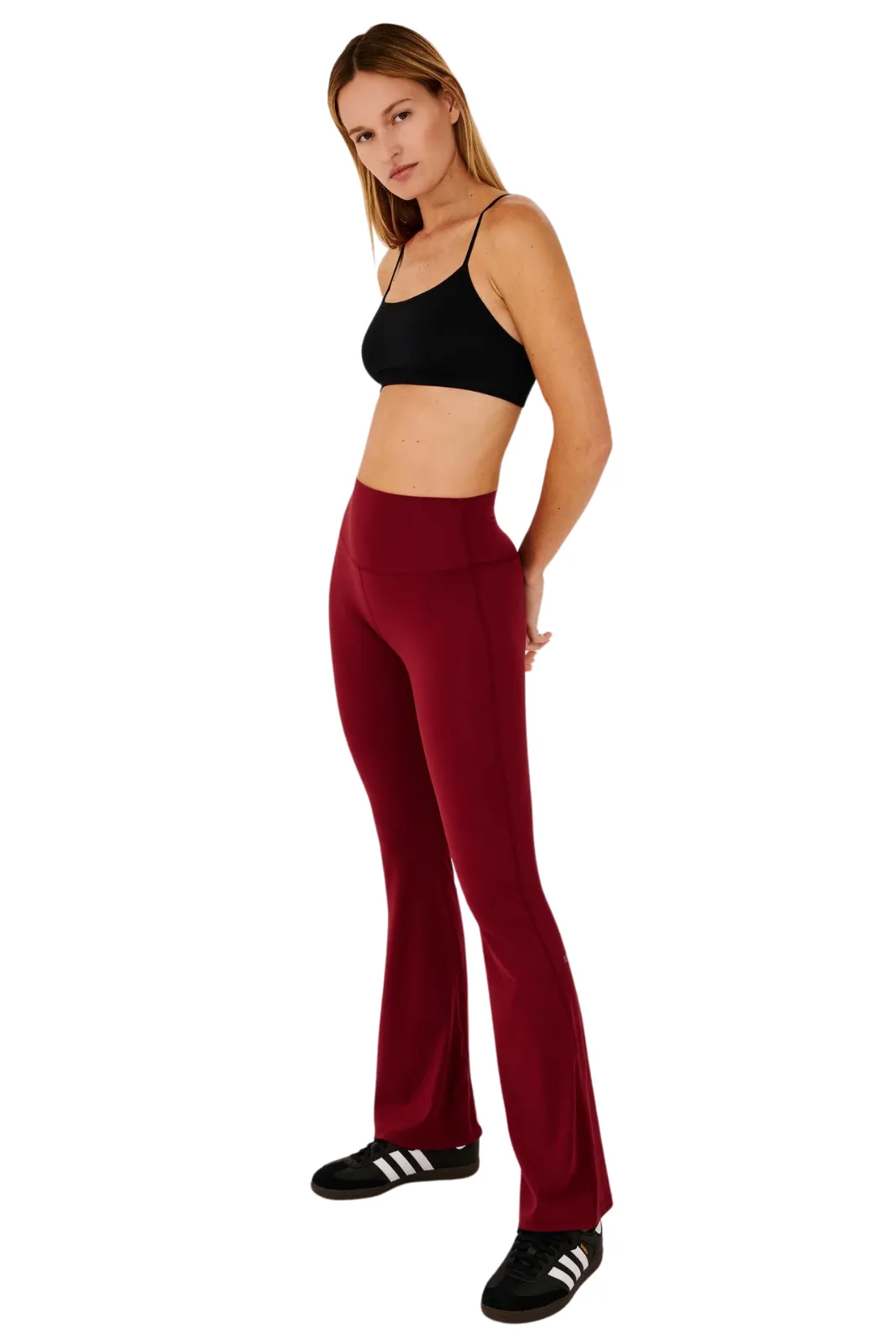 Raquel High Waist Rigor Flare, Bordeaux