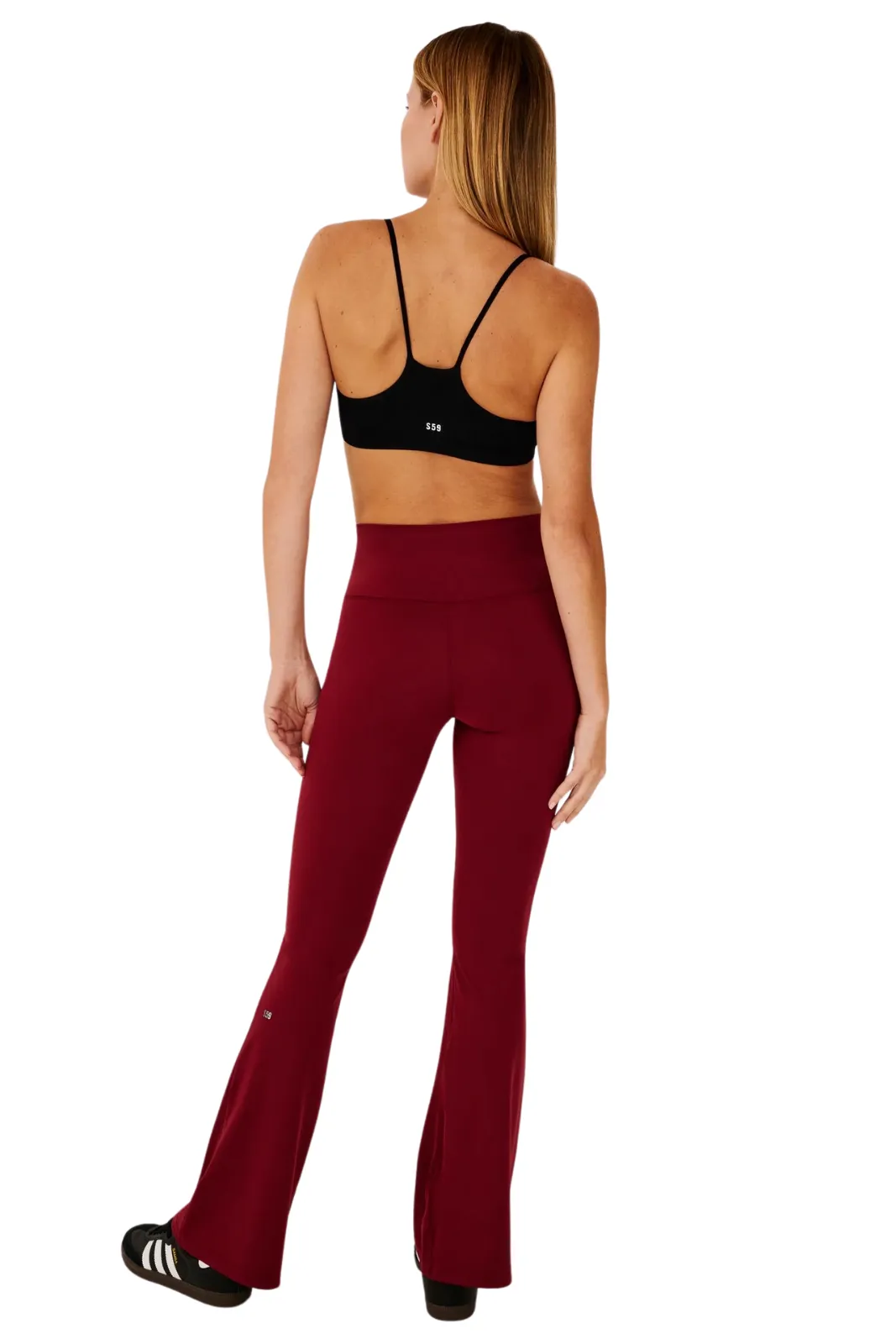 Raquel High Waist Rigor Flare, Bordeaux