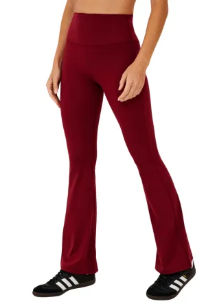 Raquel High Waist Rigor Flare, Bordeaux